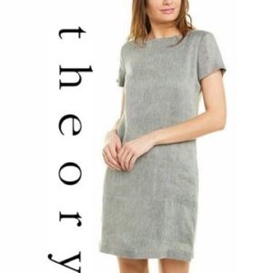 Theory Structured Dress in Linen Twill
